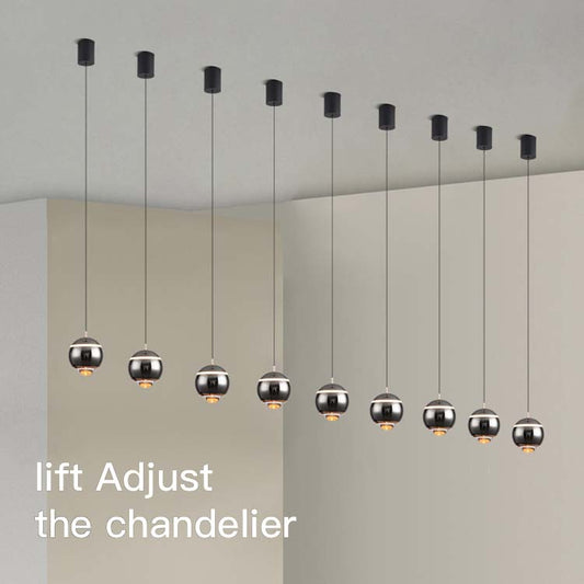 13W Decorative Light Indoor Hotel Bedroom Dining Aluminum Ball Modern LED Chandelier Pendant Light