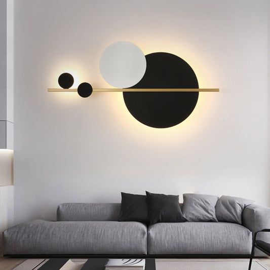 Modern Nordic Creative Artistic Living Room Bedroom Wall Light Sofa Background Surface Mounted LED Wall Lamp