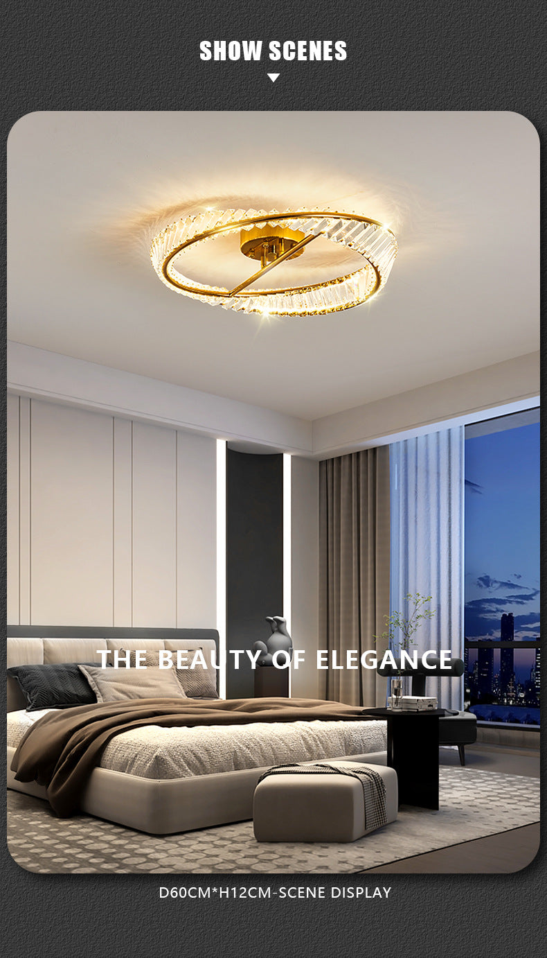 Crystal Led Dimmable Ceiling Lights
