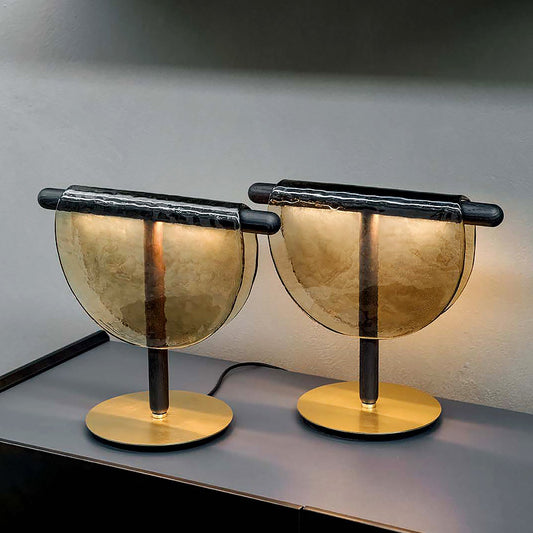 Stylist Living Room Fashion Decorative Designer Lighting Iron Glass Nordic Bedsides Modern Table Light